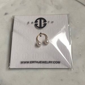 ERTH Gold Plated and Freshwater Pearl Ring